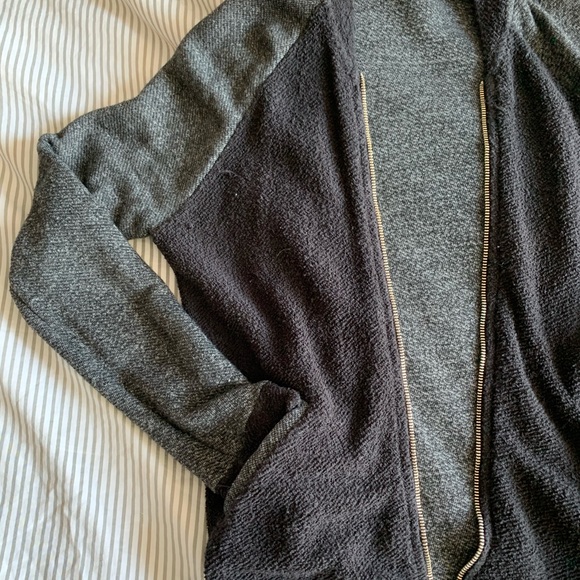 Sundry black and grey zip up sweater - Picture 4 of 4